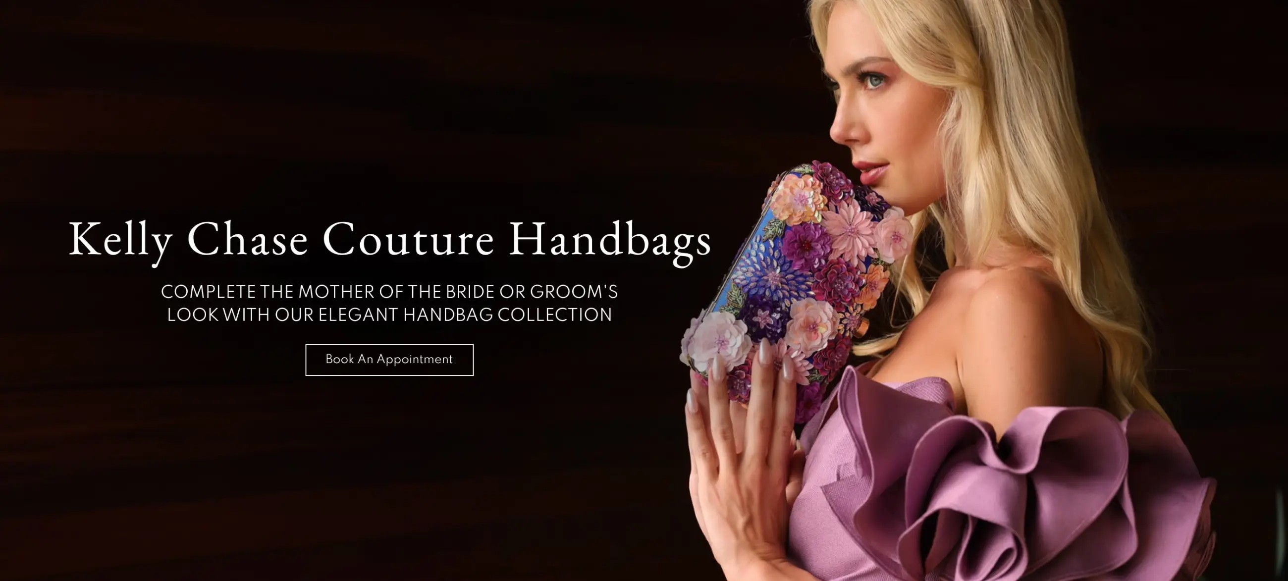 Kelly Chase Couture Handbag Collection Desktop Banner